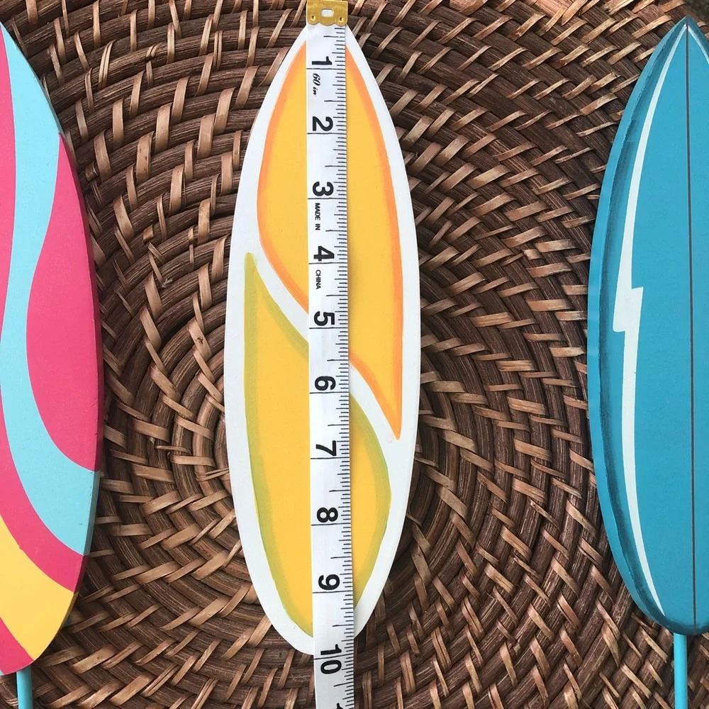 🔥HP🔥Set of 3 Wooden Surfboard Clothing/Towel Hooks